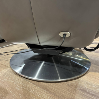 Comfortmaster - Relaxsessel XL CM HU1087 Leder Vivre Greystone Grau Drehteller Metall Silber - 2