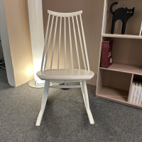 Artek - Schaukelstuhl Mademoiselle Rocking Chair Birke Massiv Lack Weiß - 6