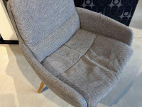 Hülsta - 2er-Set Stuhl S 700 Stoff 4402 Grau Füße Eiche - 3
