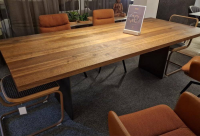 Janua - Esstisch SC41 Platte Holz Eiche Geräuchert Natur Geölt Gestell Lasur Bronze Gebürstet - 4