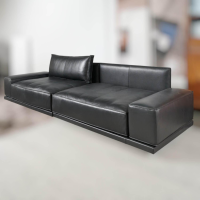 IP Design - Sofa Cube Lounge Leder Space Schwarz - 7