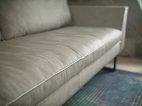Tommy M - Sofa Sensation Leder 192 Rhino 19214 Grau Füße 600 M051518 - 2