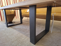 MCA Furniture - Esstisch Castello Wildeiche Lackiert Gestell Stahl Anthrazit - 4