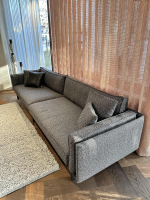 IP Design - Sofa Cube Air Stoff Mara IP1763 494 Grau Füße Metallkufe Schwarz Mit Kissen - 13