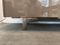 Molteni & C - Sideboard Pass-Word Außen Lack Hochglanz Dolomitgrau Grau Braun Innen Zeder Natur Füße Metall Poliert - 3