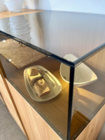Wimmer - Sideboard Saluto Asteiche Bianco Geölt Glaselemente Braunglas Inklusive LED Beleuchtung - 3