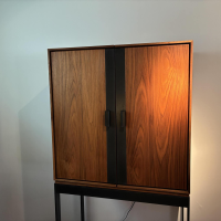 Riva1920 - Schrank Cambusa Fly Reserve Nussbaum Gestell Eisen Lackiert - 10