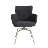 Musterring - 6er Set Stuhl Hannis Stoff Dunkelblau Gestell Metall Terra - 3