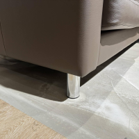 Erpo - Ecksofa Classics 500 Leder 43.860 Lava Grau Braun Metallfuß Rund Hochglanz - 4