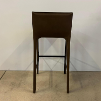 Walter Knoll - Barhocker Saddle Chair 1248 Leder Saddle Khaki Braun Fußstütze Stahl Schwarz Mit Kunststoffgleitern - 5