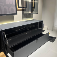 Musterring - Wohnwand Q Media 2.0 Lack Mattglas Grau Stoff Anthrazit 2 Mit Beleuchtung - 9