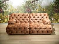 Bretz - Polstergarnitur Sofa Cocoa Island Stoff 65 BOH54 Boheme Rosewood Braun Anbauteil klein mit Armlehne - 8