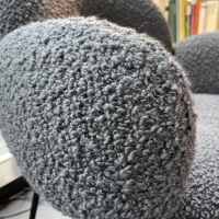 Freifrau - Sessel Nana Armchair High Stoff Nimbus Testa Di Moro Grau Gestell Schwarz - 5