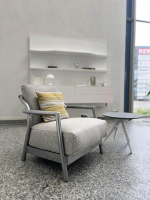 Flexform - Sessel Alison Outdoor Stoff Cactus A73 Grau Gestell Aluminium Lackiert Inklusive Kissen - 5