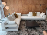 Minotti - Ecksofa 307x377 Connery Stoff Bright 01 Bianco Cat. H Weiß - 12