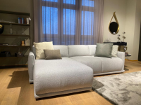 Christine Kröncke - Schlafsofa Bente Stoff 092 Ecrue-Silber Grau mit Verstellfunktion - 6