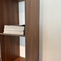 Zeitraum - Regal Code 1 Amerikanischer Nussbaum Furniert MDF Anthrazit Kante Offen - 6