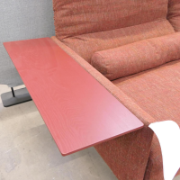 COR - Sofa Avalanche Stoff 9202 Dunkelrot Rot Ablage Und Gestell Lack RAL 3009 Oxidrot Rot Mit Hocker - 5