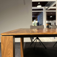 Rodam - Esstisch David 582348 Nussbaum Matt Lackiert Inklusive Klappeinlage - 2