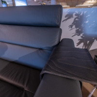 Stressless - Ecksofa Stella mit Hocker Leder Batick Grau Metallfüße Schwarz - 9