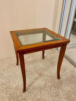 Selva - Lampentisch 3183 MM Platte Glas Gestell Französischer Kirschbaum Handgewachst Und Handpoliert - 5