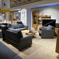 Erpo - Sofagruppe ER175 Varese Stoff Nora 5063 81 Grau Inklusive Sessel Und Hocker - 8