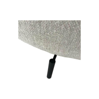 himolla - Hocker 8170 Stoff Jasmin Beige Grau Gestell Metall Schwarz - 7