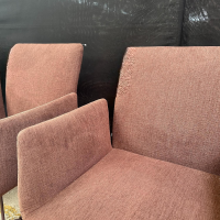 COR - 4er Set Stuhl Jalis 541 Stoff 10125 Bordeaux Rot Drahtgestell Lack RAL 010 20 10 Wengenschwarz Mit Filzgleiter - 5