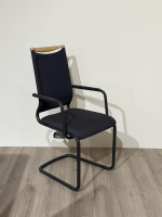 Venjakob - 6er-Stuhlset Lilli Stoff FH Basalt Anthrazit Füße Schwarz - 4