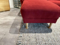 Gruber - Ecksofa Granada Stoff Titanum 7 Bordeaux Füße Massivholz Geölt - 5