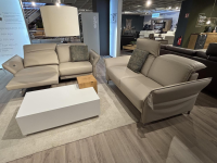 Erpo - Garnitur Avantgarde 965 Leder 43.210 Pearl Beige 2 Sofas 2 Kissen - 5