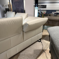 DFM - Ecksofa CR Victoria Leder WM Light Grey Fuß MR2 Schwarz - 6