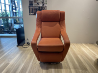 Koinor - Funktionssessel Yoko No2 Leder C Revolution Paprika Orange Drehteller Nickel Satiniert Motorisch Verstellbar - 9