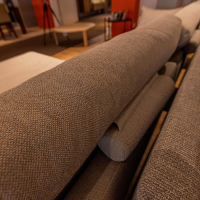 freistil Rolf Benz - Ecksofa 134 Stoff 4046 Hell Steingrau Stahlkufe Tiefschwarz Matt Inklusive Kissen - 7