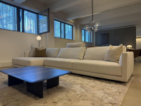 Poliform - Ecksofa Salon Bristol Stoff Rabat Kat. D Ecru Offwhite Creme ohne Dekokissen - 5