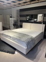 Musterring - Polsterbett Elias Stoff 5236 Creme Sockelunterbau Schwarz ohne Matratze ohne Lattenrost - 3