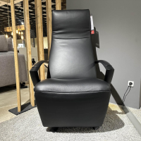 Jori - Sessel Brainbuilder JR-7760 Mono Move Medi Leder Celia Nero Schwarz 5 Stern Fuß Ellipse Schwarz Lackiert - 7