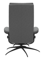 Stressless - Sessel Tokyo Stoff Calido 11 Light Grey Grau Gestell Star Metall Schwarz Inklusive Hocker - 4