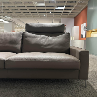 Erpo - Ecksofa Classics 500 Leder 43.860 Lava Grau Braun Fuß CL 59 Hochglanz Mit Verstellbarer Kopfstütze - 8