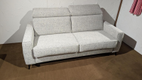 Restyl - Schlafsofa Enya Stoff 2-7074 Grau Füße Schwarz - 5