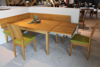 Schösswender - Eckbankgruppe Tisch Risseiche Samtöl 1 Eckbank 2 Stühle - 4