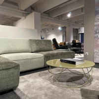 WK Wohnen - Ecksofa Cubico 640 Stoff JAB 23032/22031 Grau Grün - 6