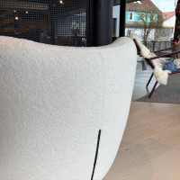 freistil Rolf Benz - Sessel SE 173 Stoff 6530 Cremeweiß Füße Kunststoffgleiter - 6