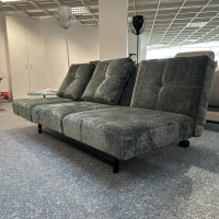 Brühl - Schlafsofa Cross Over Stoff 4401 35 Grün Gestell Metall Schwarz Pulverbeschichtet Mit Rollen Hinten Inklusive Kissen - 3