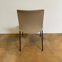 Walter Knoll - Stuhl Liz 1302 Leder Ascot Pearl Beige Gestell Bronze Schwarz Matt Mit Filzgleitern - 5