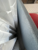 Hasena - Bett Ciara 7121 218 Stoff Kitana Aqua Himmelblau Grau Blau Füße Fasio Anthrazit ohne Rost ohne Matratzen - 7