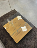 Hülsta - Couchtisch CT 160 Eiche Naturstamm Optiwhite Klarglas - 2
