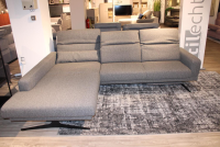 himolla - Ecksofa 1565 Calau Stoff Q2 Eden Tukan Grau Grün Füße Schwarz - 4