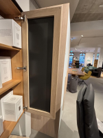 Team 7 - Wohnwand Cubus Pure 32 Eiche Weiß Geölt Farbglas In Naturweiß Kiesel Grau Und Graphitgrau Mit Beleuchtung Und TV-Halteplatte - 10