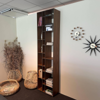 Zeitraum - Regal Code 1 Amerikanischer Nussbaum Furniert MDF Anthrazit Kante Offen - 7